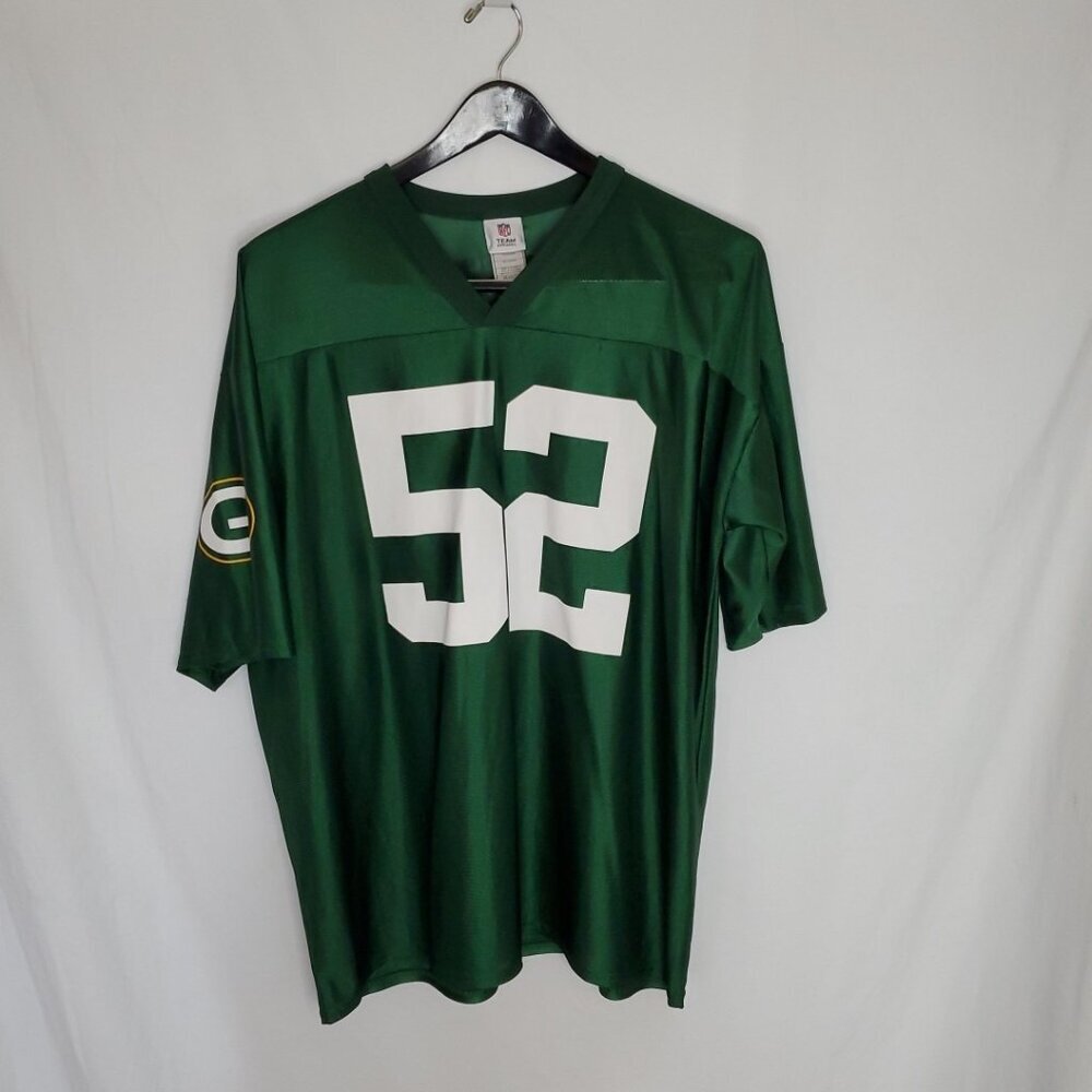 Green Bay Packers #52 Clay Matthews Jersey Mens XXL Green NFL Lightweight